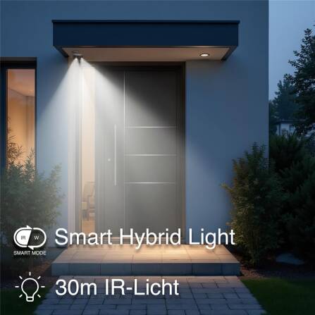 HiLook by Hikvision Netzwerkkamera | 8 MP Smart Hybrid Light | Personenerkennung Fahrzeugerkennung | IPC-B480HAD-LUF/SL