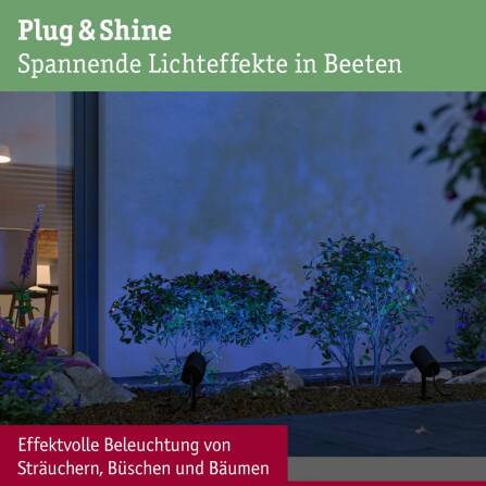 Plug & Shine | LED Gartenstrahler | Shira | RGBW