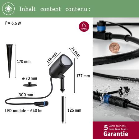 Plug & Shine | LED Gartenstrahler | Shira | RGBW