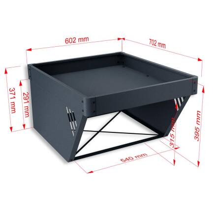 Metzler Mähroboter-Garage 2 | mit Pflanzdach | RAL 7016 Anthrazit