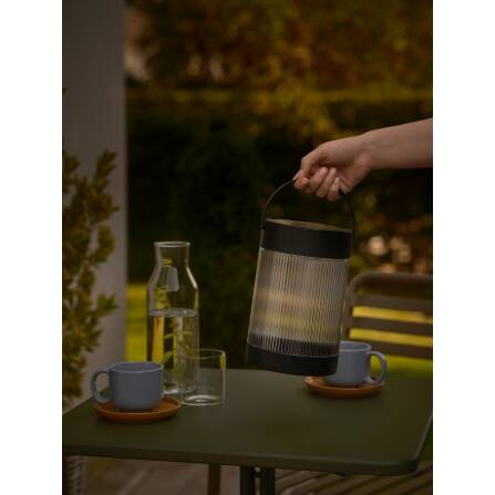 Akkuleuchte | Coupar | Solar | Schwarz