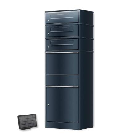 Metzler Paketbox mit 3 Briefkästen | LED |...