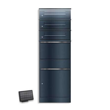 Metzler Paketbox mit 3 Briefkästen | LED |...