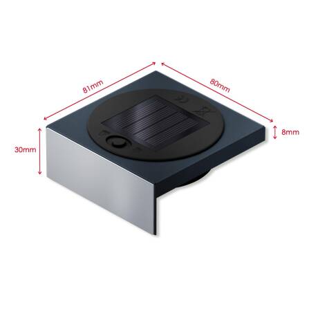 Metzler Regal für Briefkästen | Plate S | Solar | Warmweiß