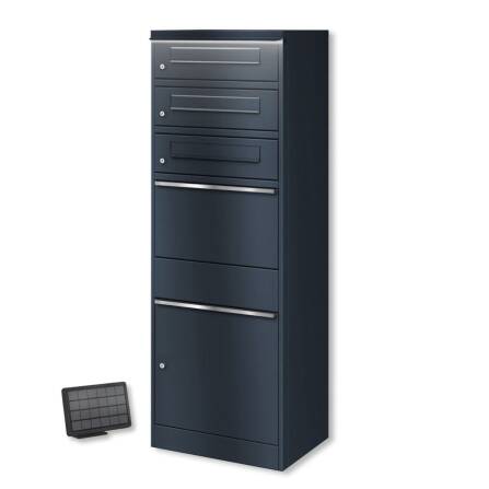 Metzler Paketbox mit 3 Briefkästen | LED |...