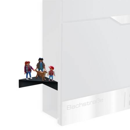 Metzler Regal für Briefkästen | Anthrazit |...