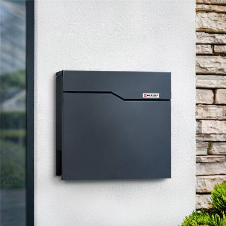 Metzler Briefkasten | austauschbares Namensschild | Siebert 2