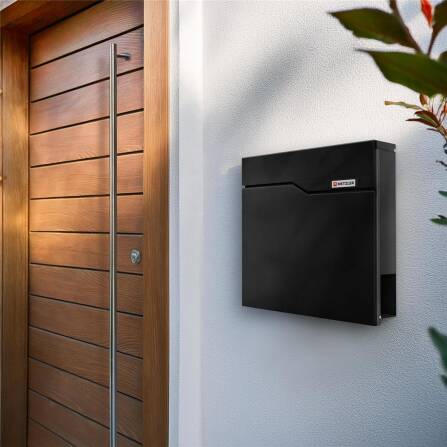 Metzler Briefkasten | austauschbares Namensschild | Eisenglimmer | Siebert 2