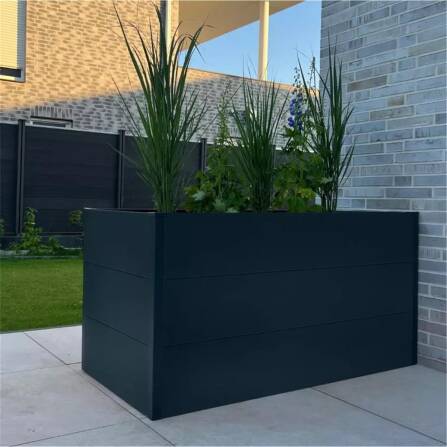 Metzler Hochbeet L für den Garten | Pulverbeschichtet | 150 x 75 x 77 cm