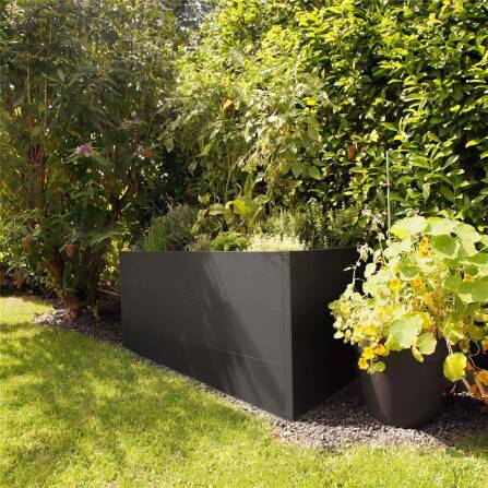 Metzler Hochbeet L für den Garten | Pulverbeschichtet | 150 x 75 x 77 cm
