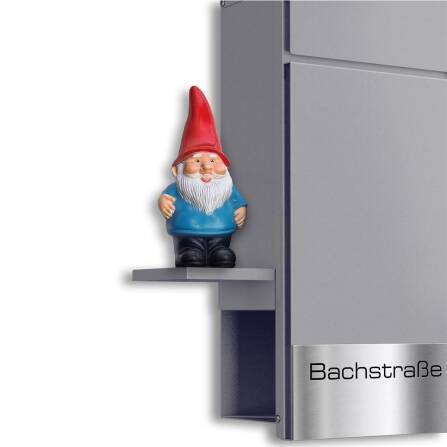 Metzler Regal für Briefkästen | Grau | Plate D