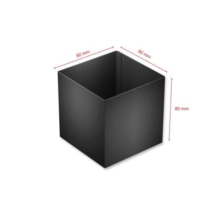 Metzler fioriera per cassette postali | Nero | Cubic I