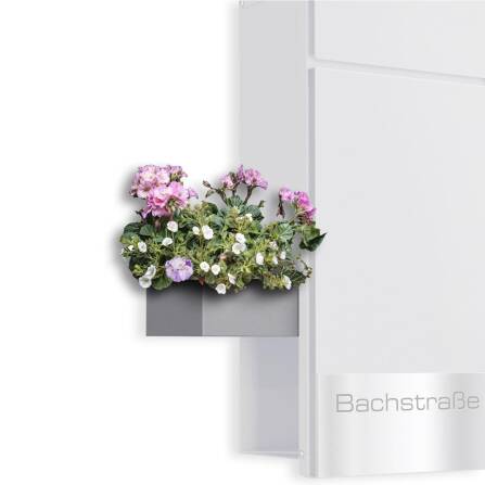 Metzler Dekoschale für Briefkästen | Grau | Cubic G