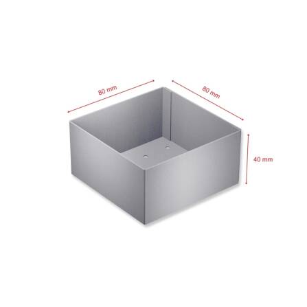 Metzler Dekoschale für Briefkästen | Grau | Cubic G