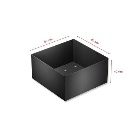 Metzler Dekoschale für Briefkästen | Schwarz | Cubic G