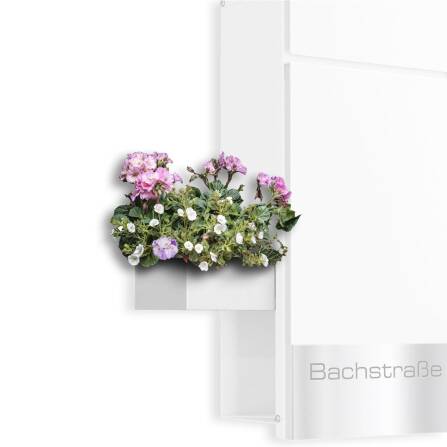 Metzler Dekoschale für Briefkästen | Weiß | Cubic G