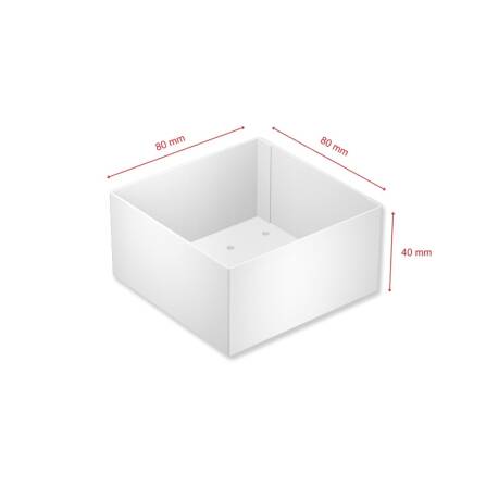 Metzler Dekoschale für Briefkästen | Weiß | Cubic G