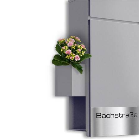 Metzler Blumenkasten für Briefkästen | Grau |...