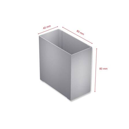 Metzler Blumenkasten für Briefkästen | Grau | Cubic H