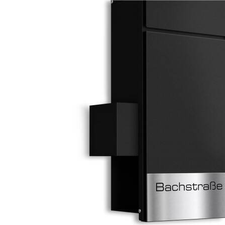 Metzler Blumenkasten für Briefkästen | Schwarz | Cubic H