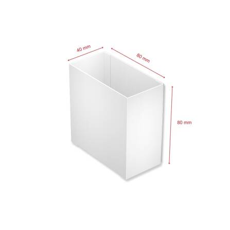 Metzler Blumenkasten für Briefkästen | Weiß | Cubic H