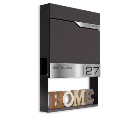 Metzler Dekorahmen für Briefkästen | Dekoregal in Eisenglimmer | Frame K