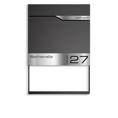 Metzler Dekorahmen für Briefkästen | Dekoregal in Eisenglimmer | Frame K