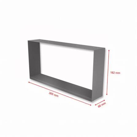 Metzler Dekorahmen für Briefkästen | Dekoregal in Eisenglimmer | Frame K