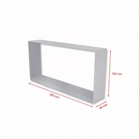 Metzler Dekorahmen für Briefkästen | Dekoregal in Grau | Frame K