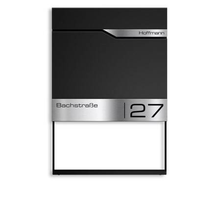 Metzler Dekorahmen für Briefkästen | Dekoregal in Schwarz | Frame K
