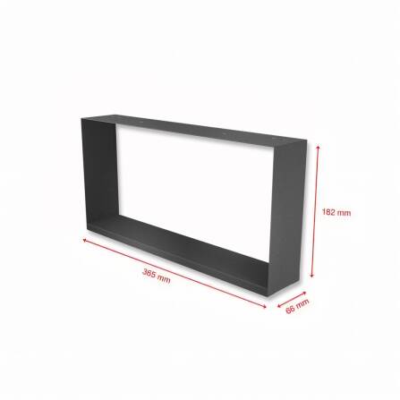 Metzler Dekorahmen für Briefkästen | Dekoregal in Schwarz | Frame K