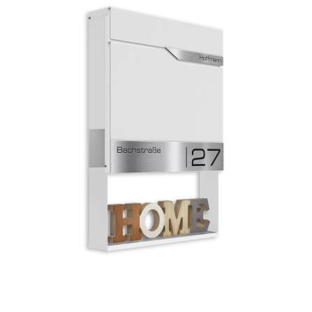 Metzler Dekorahmen für Briefkästen | Dekoregal in Weiß | Frame K