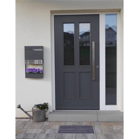 Metzler Cadre décoratif pour boîtes aux lettres | Jardinière en mica de fer | Frame J