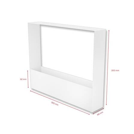 Metzler cadre décoraftif pouir boîtes aux lettres | Jardinière en blanc | Frame J