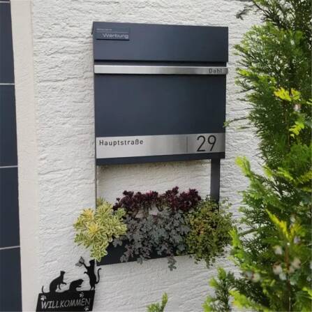 Metzler Briefkasten mit Lasergravur | Stencil 2