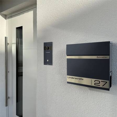 Metzler Briefkasten mit Lasergravur | Stencil 2