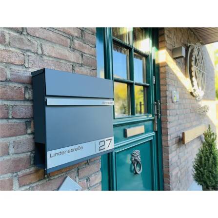 Metzler Briefkasten mit Lasergravur | Stencil 2