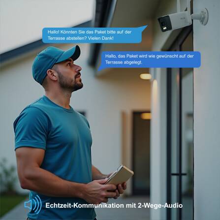 HiLook EasyLink WLAN Kit | 2x 4 MP Bullet Überwachungskameras | WiFi NVS | Komplettset | Menschen- & Fahrzeugerkennung | Farbnachtsicht | 2-Wege-Audio | 24/7 Aufzeichnung | IKS-2044BH-PH/W