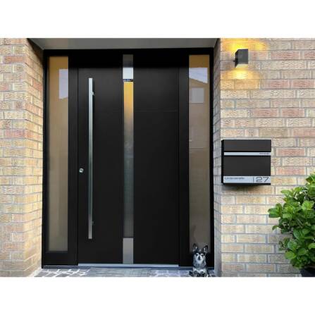 Metzler Briefkasten mit Lasergravur | Schwarz | Stencil 2