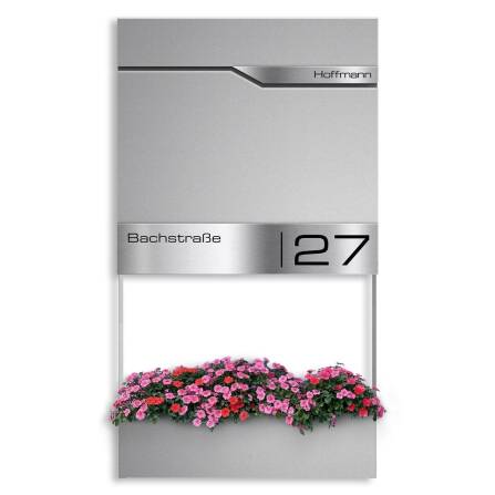 Metzler Briefkasten mit Blumenkasten | personalisiert mit...