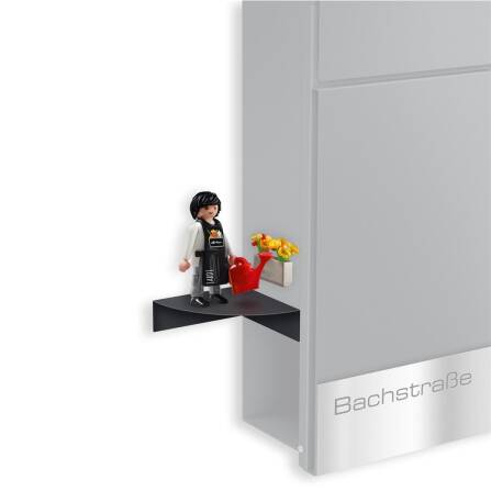 Metzler Regal für Briefkästen | Eisenglimmer | Plate A