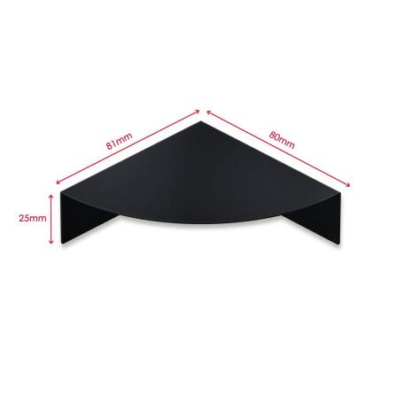 Metzler Regal für Briefkästen | Schwarz | Plate A