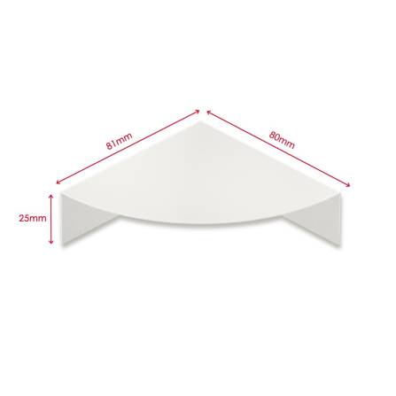 Metzler Regal für Briefkästen | Weiß | Plate A