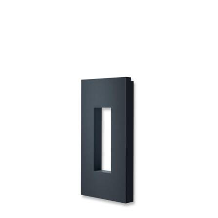 Metzler Briefkastenständer in RAL 7016 Anthrazit | Design Standfuß rostfrei | Anna 2