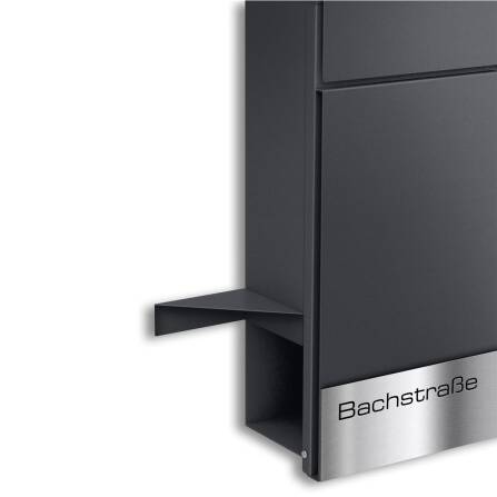 Metzler Regal für Briefkästen | Eisenglimmer | Plate T