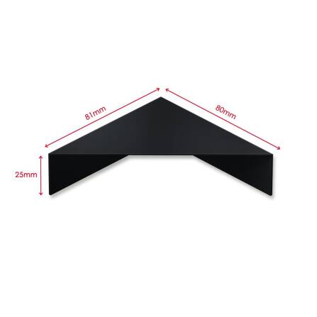 Metzler Regal für Briefkästen | Schwarz | Plate T