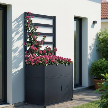 Metzler Hochbeet mit Stauraum | Pulverbeschichtet | mit...