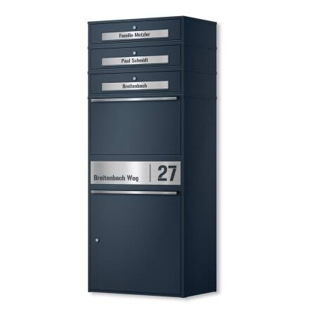 Metzler Paketbox XL mit 3 Briefkästen | Paketkasten...
