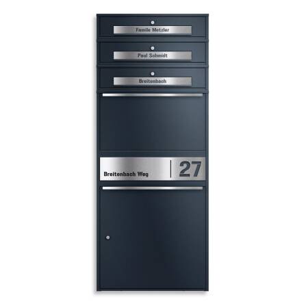 Metzler Paketbox XL mit 3 Briefkästen | Paketkasten...