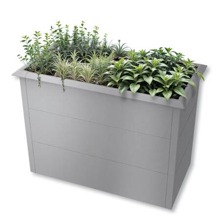 Metzler Schneckenschutz für Hochbeet mit den Maßen 100 x 50 x 77 cm | Grau